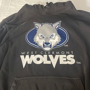 Mens Nike pullover hoodie West Clermont Wolves